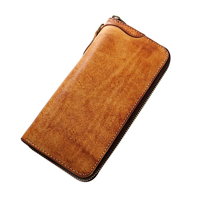 Geremen Geremen Men's Handmade Leather Bifold Clutch Wallet Sl09