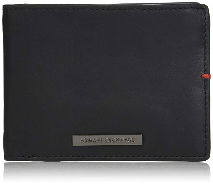 Armani Exchange Men's Tri Fold Solid Wallet