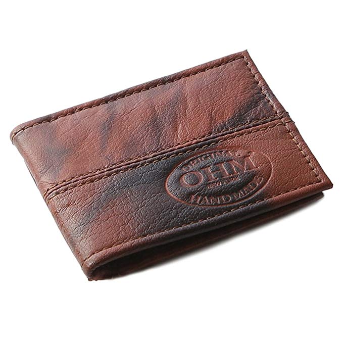 OHM Leather New York Card Case in Vintage leather