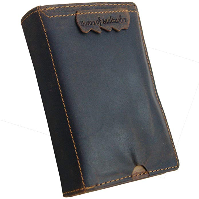 BARON of MALTZAHN Men's wallet BEN NIL with mobile phone compartment of brown Western-leather