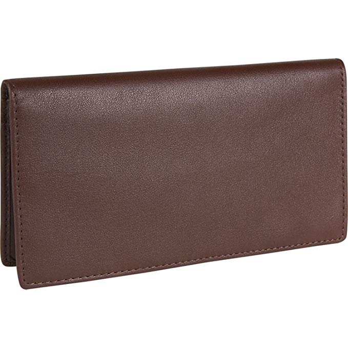 Royce Leather Checkbook & Credit Card Secretary, COCO