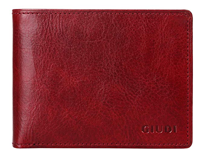 Giudi Deluxe Genuine Leather Bifold Men’s Wallet Made in Italy