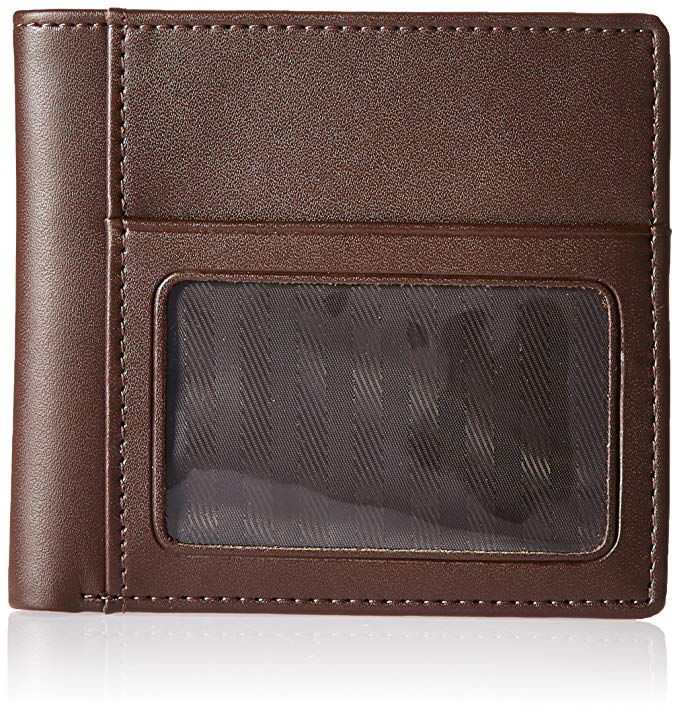 Royce Leather Men's Double Id Wallet in Leather, Brown