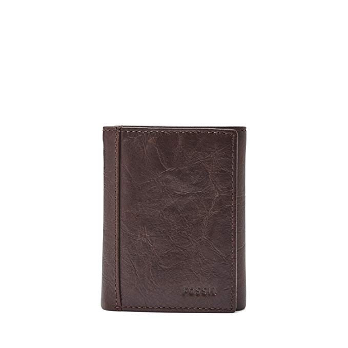 Fossil Neel Extra Capacity Trifold Wallet ML3869 (Brown)